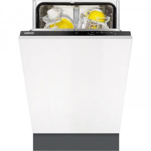 Masina de spalat vase Zanussi ZDV12002FA, Complet Incorporabila, Clasa A, 45 cm, 9 seturi, 5 programe, Control Electronic, Afisaj LED, Alb