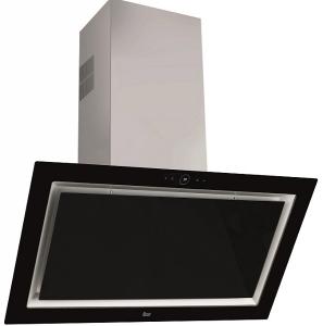 Hota Teka QUADRO DLV 998 BLACK, semineu, 90 cm, vertical, 3 trepte + 1, 2 filtre metalice, negru