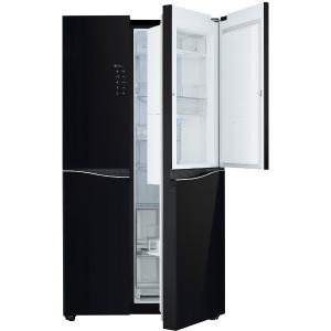 Frigider side by side LG GSM860BMAV, Door-in-Door, A+, 399+219 litri, latime 91.2 cm, no frost, negru