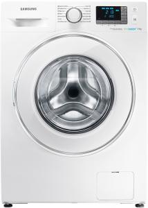 Masina de spalat rufe Samsung WF70F5E5W2W, A+++, 1200 Rpm, 7 Kg, Display Digital, Eco Bubble, Eco Drum Clean, Rezistenta Ceramica, Diamond Drum, Alb