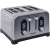 Prajitor de paine Heinner HTP-BK1400XMC, 3 functii, 6 nivele de rumenire, 1400W, Capacitate 4 felii, Inox