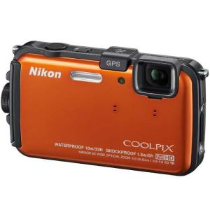 Aparat foto Nikon Coolpix AW100 Orange plus card 4GB si geanta Lowepro Rezo 50