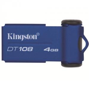 Kingston DataTraveler 108, 4GB, USB 2.0, Albastru