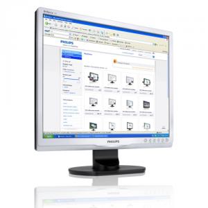 Monitor LCD Philips 19'', DVI, Argintiu, 19S1SS