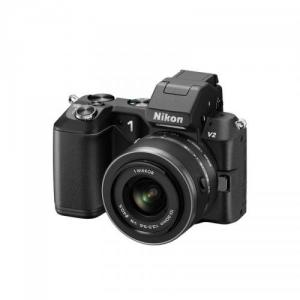 Aparat foto compact Nikon 1 V2 Kit 10-30mm VR Black plus geanta CF-EU06 plus card 16GB