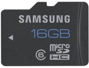 Memorie flash Samsung 16Gb microSD Class6