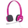 Casti logitech stereo headset h150 (fuchsia pink)
