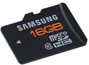 Memorie flash Samsung 16Gb microSD class10