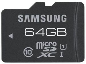 Memorie flash Samsung 64Gb microSD