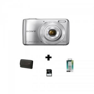 Aparat foto compact Sony Cyber-Shot DSC-S5000 Argintiu + Incarcator + card SD 2GB + Geanta