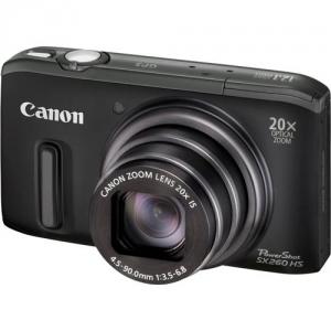 Aparat foto digital Canon PowerShot SX260HS 12.1MP Black