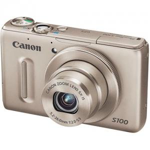 Aparat foto digital Canon PowerShot S100 12.1MP Silver