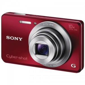 Aparat foto compact Sony Cyber-Shot DSC-W690 red + card SD 4GB + Husa