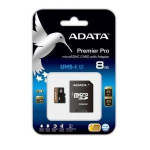 Card memorie A-DATA MicroSDHC Premier Pro UHS-I 8GB (Adaptor SD)