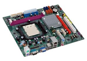 Placa de baza ECS GF8100VM-M5, GeForce 8100 , MCP78V, VGA GeForce 8100 up to 512MB, 2xDDR2