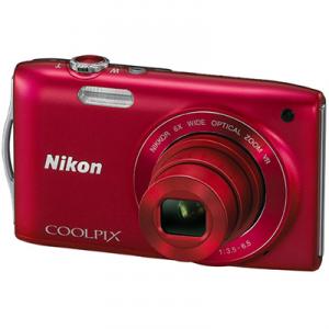 Aparat foto digital Nikon COOLPIX S3300 (red)