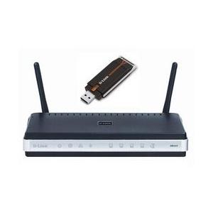Kit Wireless DKT-400 (Router D-LINK DIR-615 + DWA-140 USB dongle)