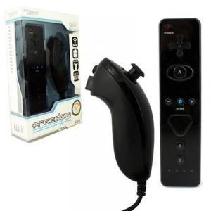Controller Pack Nunchuk & Freedom Remote With Action Plus Black Kmd Nintendo Wii U