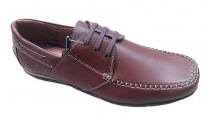 Pantofi barbati sport - casual din piele naturala maro NEVSPORT4