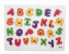 Tabla din lemn cu litere colorate alfabet -