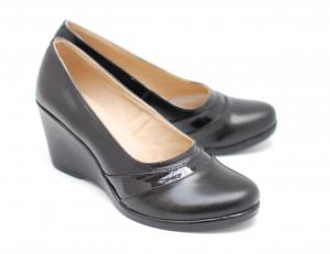 Pantofi dama cu platforma din piele naturala - eleganti -casual - Made in Romania