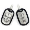 Medalion Call Of Duty Ghosts Dog Tag Set With Rubber Rim
