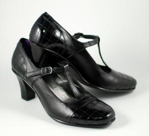 Pantofi dama piele naturala cu varf lacuit - eleganti - Made in Romania