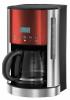 Cafetiera Russell Hobbs Jewels Ruby Red cu design rosu metalizat lacuit si afisaj LCD; capacitate rezervor apa: 1.8l/12 cesti; 1000 W