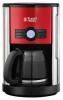 Cafetiera russell hobbs gama cottage red cu accent rosu retro si timer