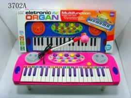 Orga electronica de jucarie / Orga pentru fetite si baieti cu microfon si lumini