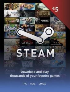 Steam Wallet 5 Euro Cd-Key