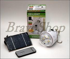Bec LED SMD ECONOMIC cu incarcare solara si telecomanda - Ideal pentru camping, garaj, rulota, terasa, foisor, cabana... etc