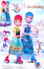 Set - papusa elsa &amp; ana din frozen cu patine,