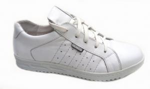 Pantofi barbati sport - casual alb din piele naturala - Adidasi piele
