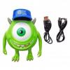 Jucarie mini speaker portabil Monster - Radio FM, micro SD, Stick USB, mufa jack