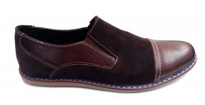 Pantofi maro barbati sport - casual din piele naturala Made in Romania