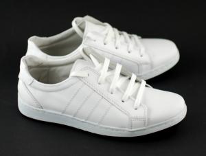 Pantofi barbati sport - casual alb din piele naturala - Adidasi piele - Made in Romania