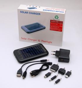Incarcator solar pentru telefoane mobile - baterie interna 2600mAh