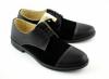 Pantofi negri barbati casual - eleganti din piele naturala - made in