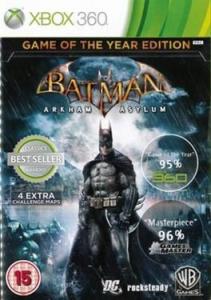 Batman Arkham Asylum Game Of The Year Edition Xbox360