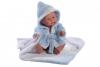 Doll bebito albornoz azul, size 26 cm