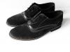 Pantofi barbati negri din piele intoarsa casual &amp; eleganti