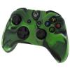 Pro Soft Silicone Protective Cover With Ribbed Handle Grip Camo Green Xbox One