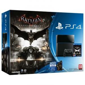 Consola Playstation 4 Neagra Cu Joc Batman Arkham Knight