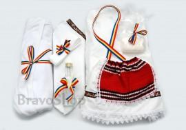 Trusou botez fetite "Costum National" - Set complet pentru biserica