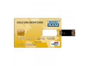 Stick USB GOODRAM Gold Credit Card 4GB auriu
