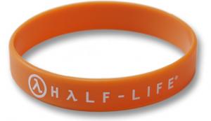 Bratara Half Life 2 Half Life Text & Logo Orange Rubber Wristband