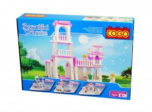 Jucarie constructiva Castel pentru fetite 254 piese - Beautiful Princess