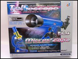 Set telescop si microscop pentru copii