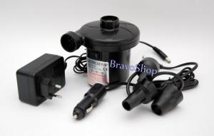 Pompa electrica pentru umflat si dezumflat saltele, piscine, colace - 12V si 220V